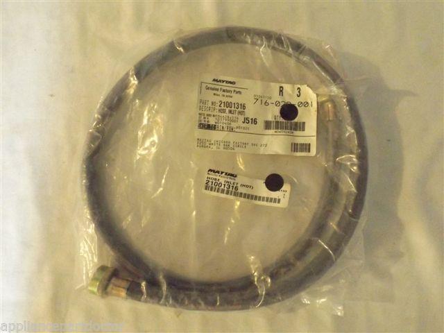 ADMIRAL AMANA WASHER 21001316 Hose, Inlet (hot) NEW IN BOX ADMIRAL AMANA WASHER 21001316 Hose, Inlet (hot) NEW IN BOX